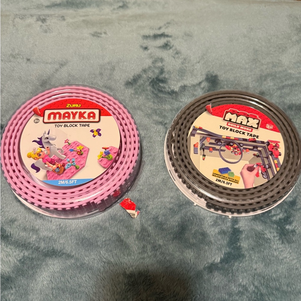 Mayka Toy Block Tape - Pink and Gray